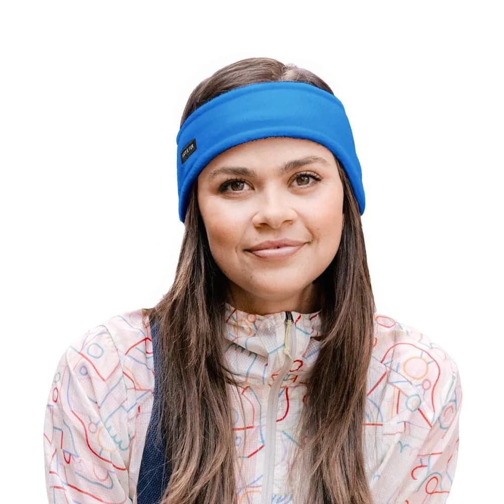 Turtle Fur Bang Band - Warm Headbands for Men and Women, Sea Green | Double-Layer Chelonia 150 Fleece Headband — Blue