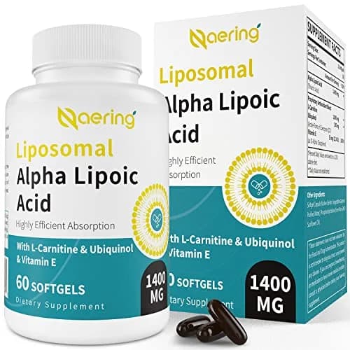 Naering Liposomal Alpha Lipoic Acid 1400mg Softgels | Powerful Antioxidant & Absorption (70-120 chars) thumbnail 1
