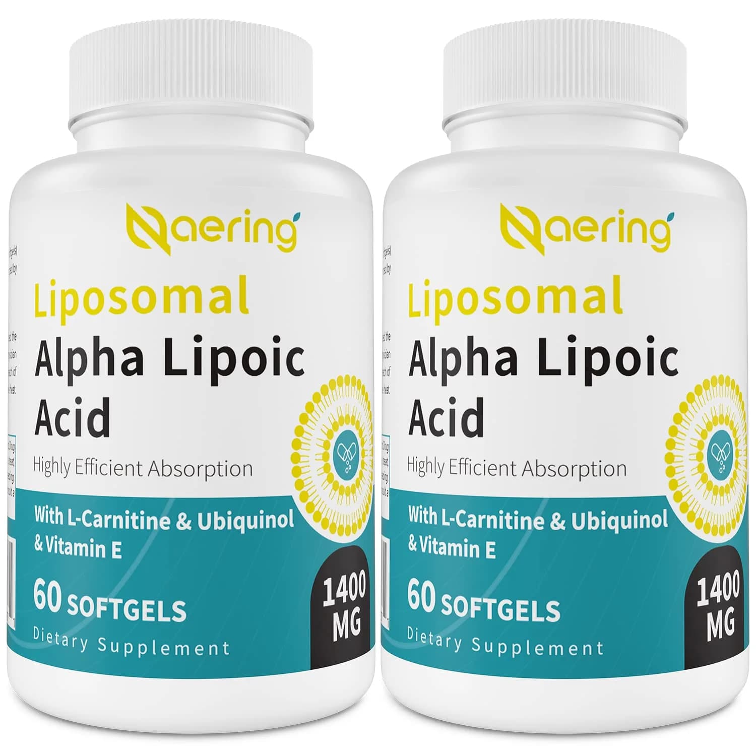 Naering Liposomal Alpha Lipoic Acid 1400mg Softgels | Powerful Antioxidant for Wellness — Softgel