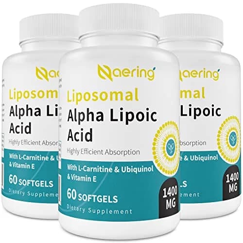Naering Liposomal Alpha Lipoic Acid 1400mg Softgels | High Dose Antioxidant Support for Adults thumbnail 1