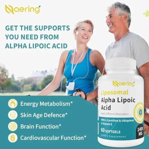 Naering Liposomal Alpha Lipoic Acid 1400mg Softgels | High Dose Antioxidant Support for Adults thumbnail 5