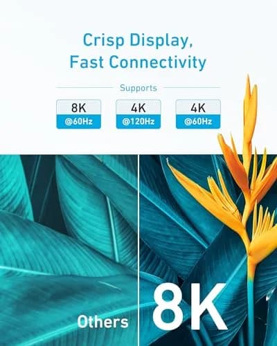 Anker HDMI 2.1 Cable 3ft | 8K@60Hz, 4K@120Hz, 48Gbps Certified, Ultra High-Speed thumbnail 2