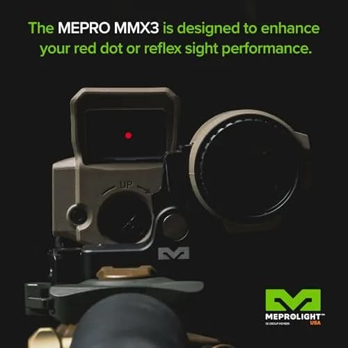 Meprolight Mepro MMX3 Red Dot Magnifier 3X | Compact, Weatherproof Aim Scope, No Battery Needed thumbnail 6