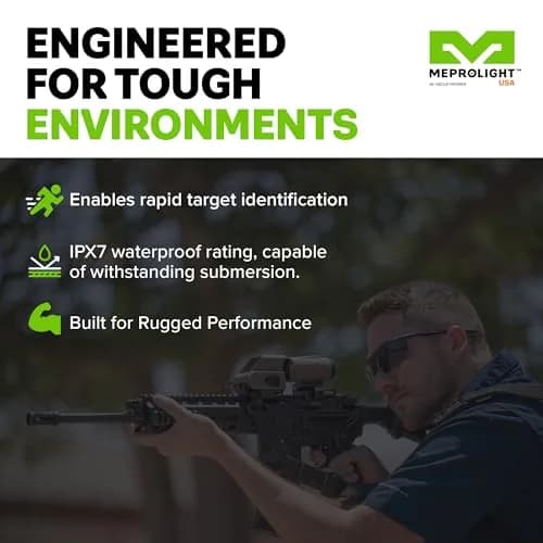 Meprolight Mepro MMX3 Red Dot Magnifier 3X | Compact, Weatherproof Aim Scope, No Battery Needed thumbnail 4