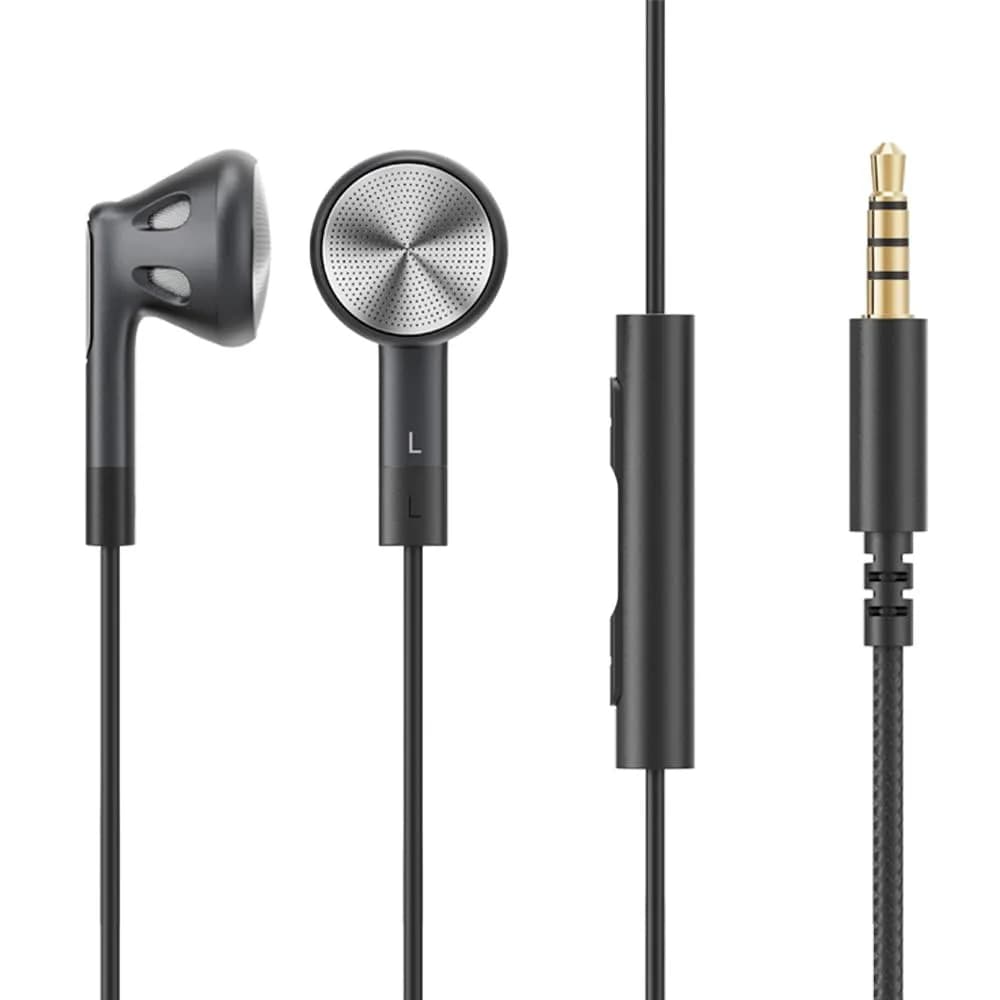FiiO FF1 Wired In-Ear Headphones with 14.2mm Dynamic Drivers & HD Microphone | Black, 1.2m Cable — Black
