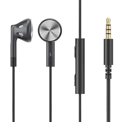 FiiO FF1 Wired In-Ear Headphones with 14.2mm Dynamic Drivers & HD Microphone | Black, 1.2m Cable thumbnail 1