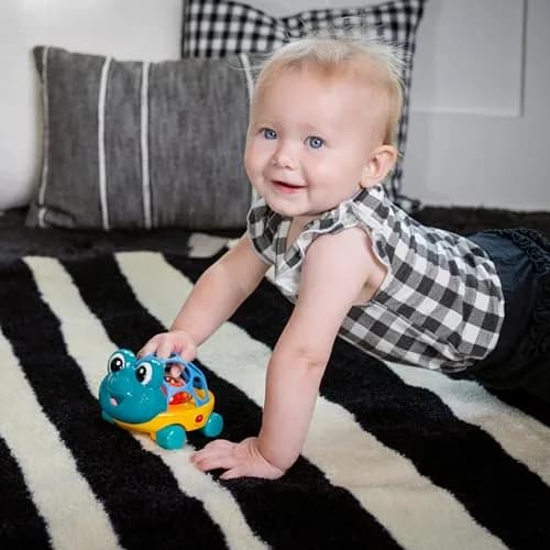 Baby Einstein Curious Car Neptune Oball Toy Car & Rattle 9.5cm (3.7in) | Lights & Rattle for 3+ Months thumbnail 6