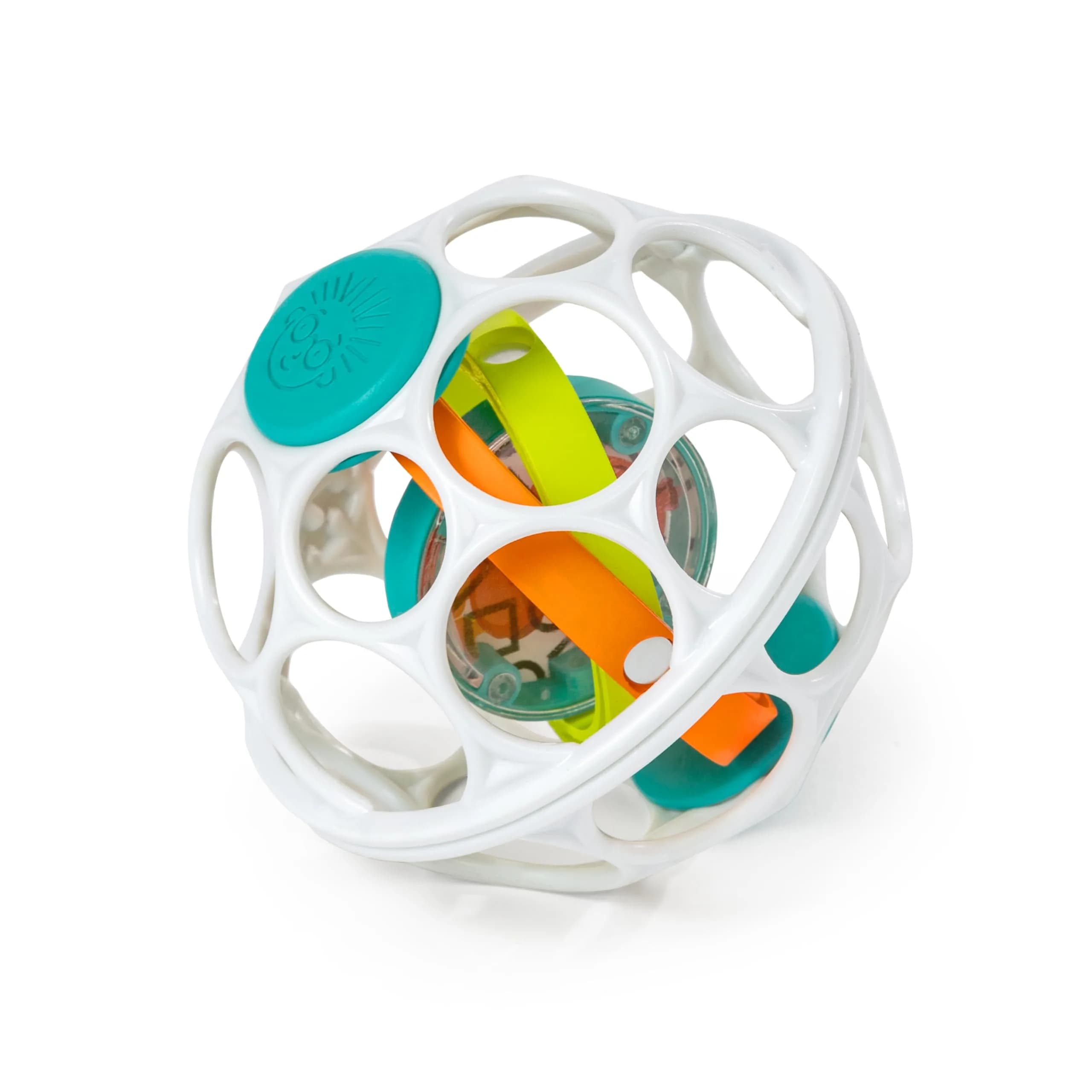 Baby Einstein Grip & Spin Oball Rattle Toy, BPA Free, 0+ Months | 10cm (4 inch) Diameter - main product image