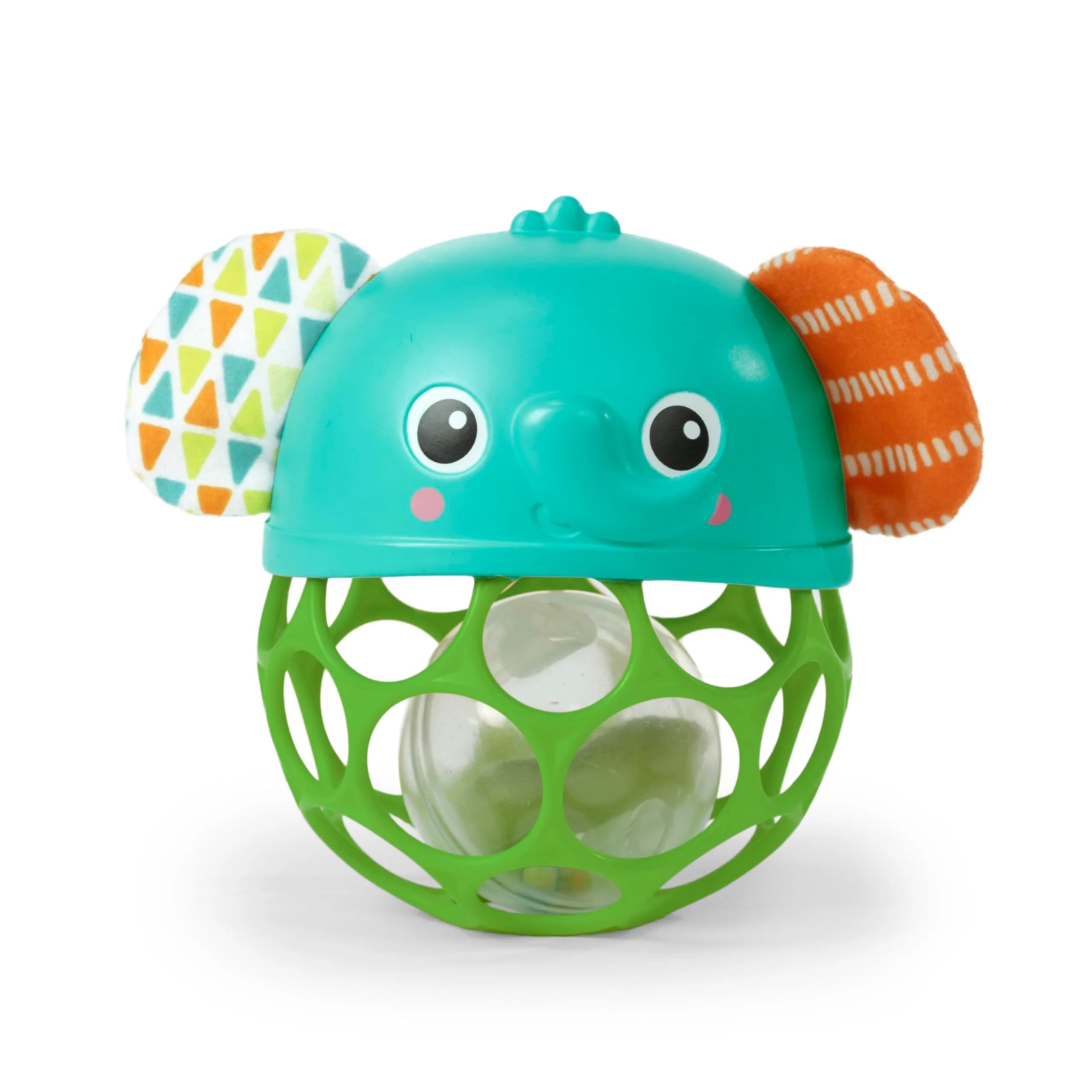 Bright Starts Giggle & Glow Musical Light-Up Rattle Oball Elephant Toy | BPA-Free, Easy-Grasp - main product image