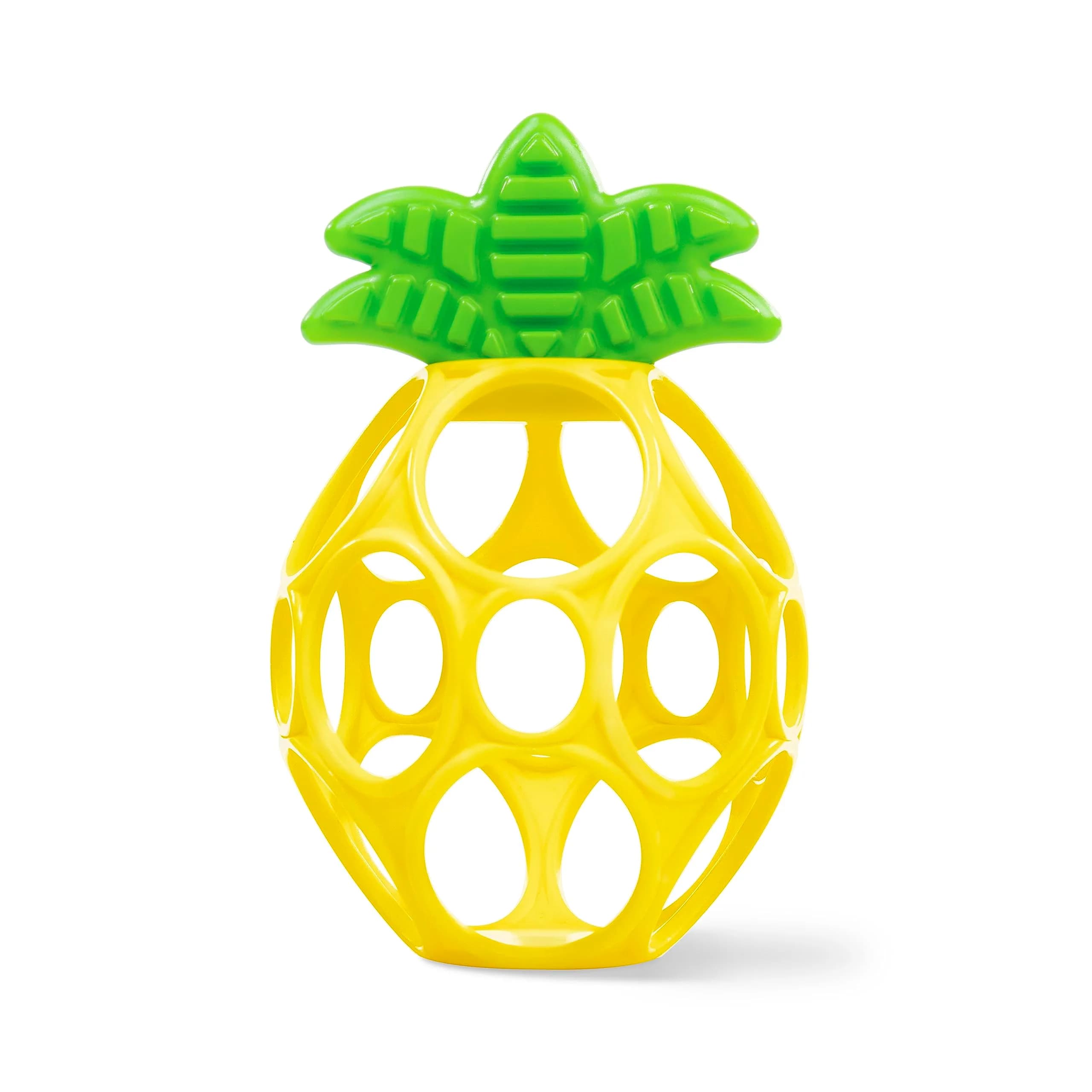 Bright Starts Oball Easy Grasp Pineapple Teether Toy, BPA Free, Unisex, Newborn & Up | Practice Motor Skills & Self-Soothing thumbnail 1