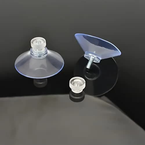AccEncyc Clear PVC Suction Cups 40mm Diameter | 50pcs Pack for Smooth Surfaces thumbnail 3