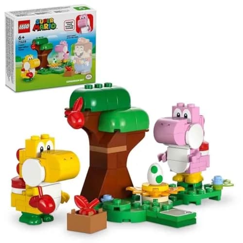 LEGO Super Mario Yoshi's Wild Forest Expansion Set, Toy with 2 Yoshi Figures Made of Stones for Boys and Girls, Small Gift for Children and Gamers from 6 Years 71428 | Role Play & Creative Building thumbnail 1