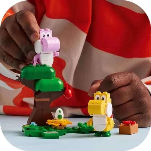 LEGO Super Mario Yoshi's Wild Forest Expansion Set, Toy with 2 Yoshi Figures Made of Stones for Boys and Girls, Small Gift for Children and Gamers from 6 Years 71428 | Role Play & Creative Building thumbnail 5