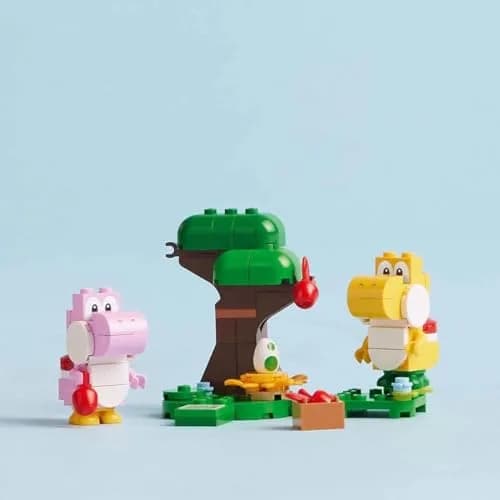 LEGO Super Mario Yoshi's Wild Forest Expansion Set, Toy with 2 Yoshi Figures Made of Stones for Boys and Girls, Small Gift for Children and Gamers from 6 Years 71428 | Role Play & Creative Building thumbnail 6