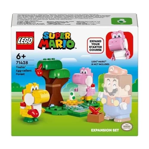 LEGO Super Mario Yoshi's Wild Forest Expansion Set, Toy with 2 Yoshi Figures Made of Stones for Boys and Girls, Small Gift for Children and Gamers from 6 Years 71428 | Role Play & Creative Building thumbnail 8