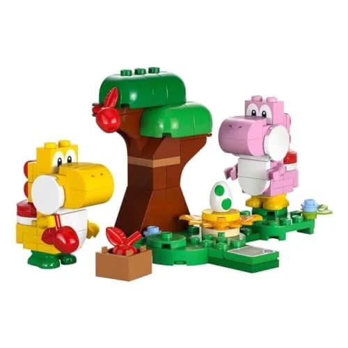 LEGO Super Mario Yoshi's Wild Forest Expansion Set, Toy with 2 Yoshi Figures Made of Stones for Boys and Girls, Small Gift for Children and Gamers from 6 Years 71428 | Role Play & Creative Building thumbnail 2