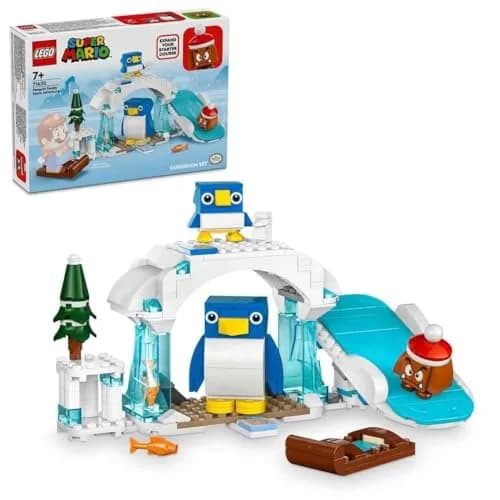 LEGO Super Mario Expansion Set: Penguin Family Snow Adventure with Goomba Figure and Penguin Interactive Toy, Gift for Boys, Girls, Gamers Ages 7 and Up 71430 | Snow-themed LEGO Building Set thumbnail 1