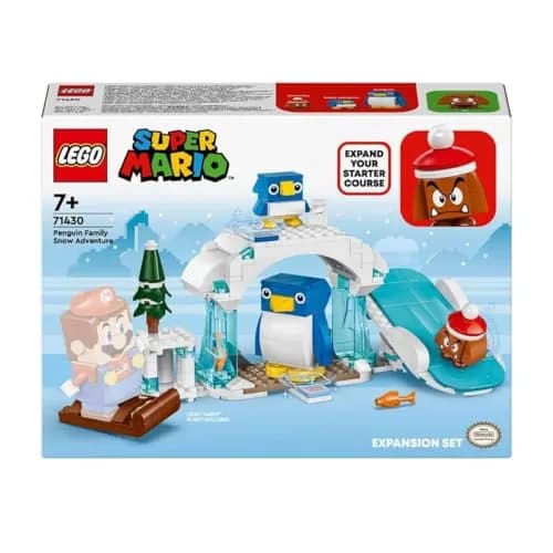 LEGO Super Mario Expansion Set: Penguin Family Snow Adventure with Goomba Figure and Penguin Interactive Toy, Gift for Boys, Girls, Gamers Ages 7 and Up 71430 | Snow-themed LEGO Building Set thumbnail 3