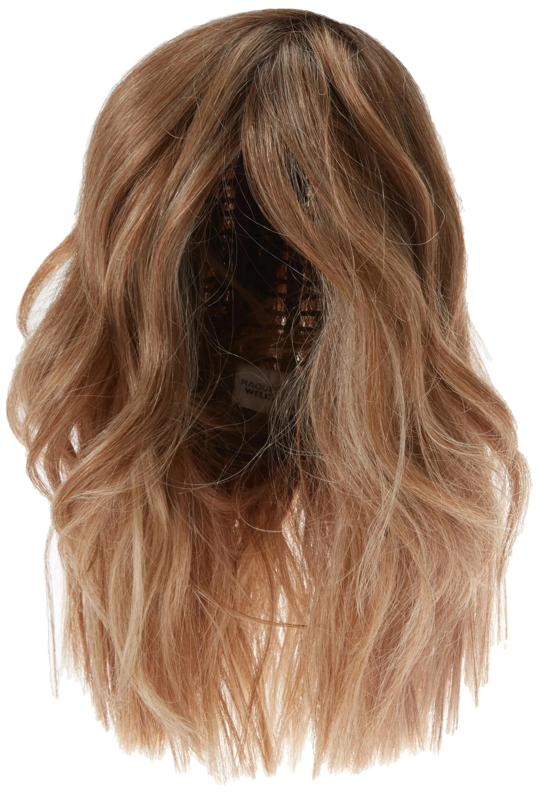 Hair u wear Raquel Welch Big Spender Shoulder Length Wig with Tumbled Waves, Average Cap, RL6/8 Dark Chocolate | Natural Look, Heat-Friendly — RL14/22SS Wheat