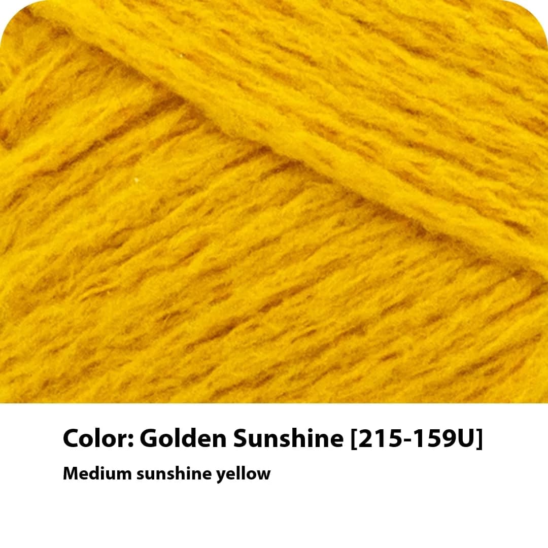 Lion Brand Feels Like Butta Golden Sunshine Yellow Crochet & Knitting Yarn, 3 Pack (100g Each) | OEKO-TEX Certified Polyester - view 2