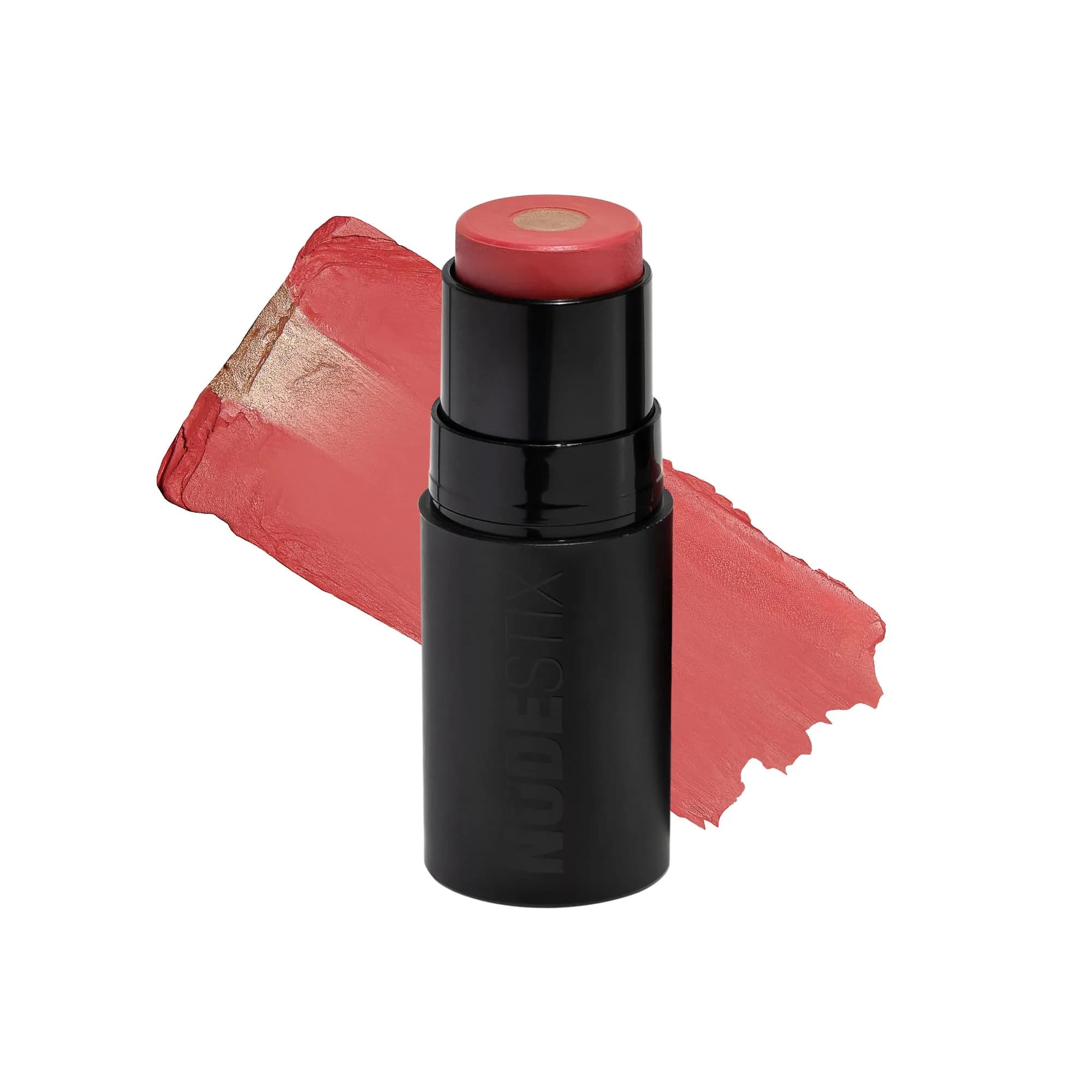 Nudestix Nudies Matte + Glow Core 0.21 Oz | Dual-Core Cream Blush Stick with Matte & Radiant Glow for Cheeks, Eyes & Lips — Sunset Gold