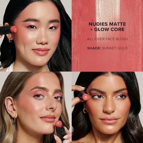 Nudestix Nudies Matte + Glow Core 0.21 Oz | Dual-Core Cream Blush Stick with Matte & Radiant Glow for Cheeks, Eyes & Lips thumbnail 3