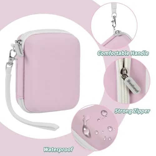 Boobowl Camera Case for Kodak PIXPRO FZ55/FZ45 & CAMKORY Cameras | Pink, 11.7cm x 7.5cm x 6.5cm (4.6" x 3" x 2.5") thumbnail 4