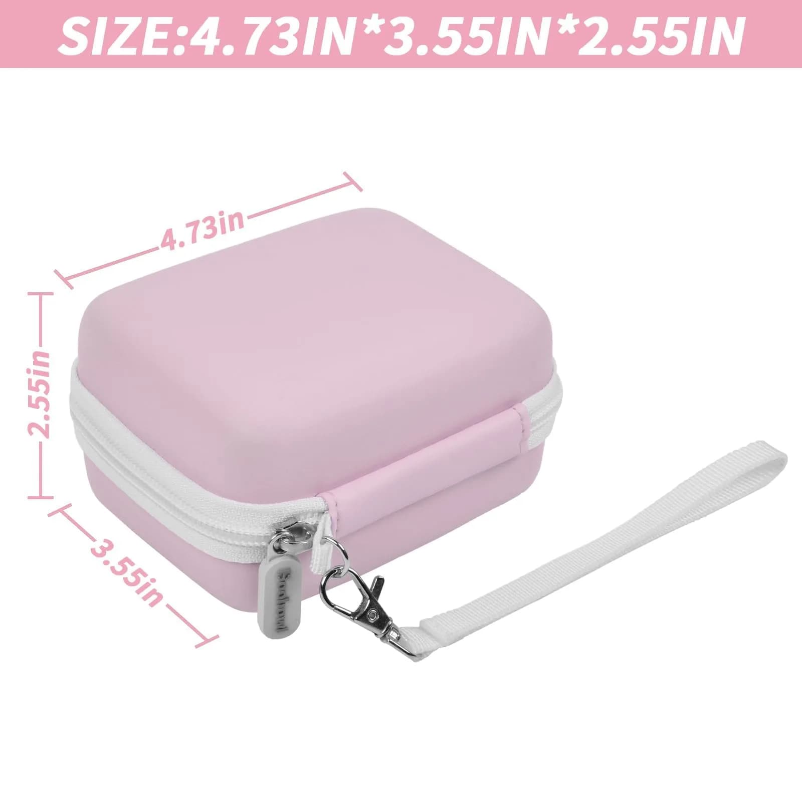 Boobowl Camera Case for Kodak PIXPRO FZ55/FZ45 & CAMKORY Cameras | Pink, 11.7cm x 7.5cm x 6.5cm (4.6" x 3" x 2.5") - view 5