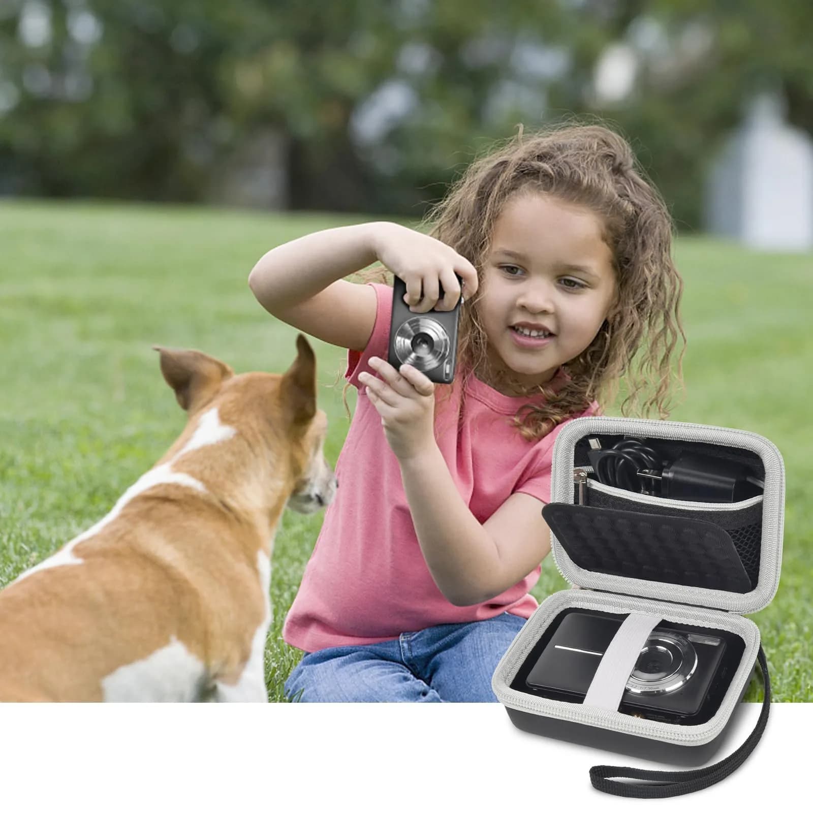 Boobowl Camera Case for Kodak Pixpro FZ45/FZ55 & Camkory DC403, 12cm (4.73 in) Exterior | Black - view 6