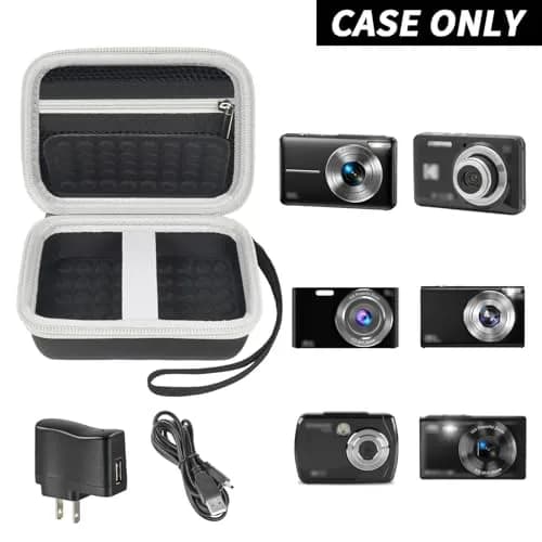 Boobowl Camera Case for Kodak Pixpro FZ45/FZ55 & Camkory DC403, 12cm (4.73 in) Exterior | Black thumbnail 2