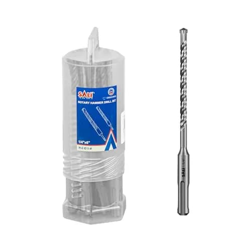 SALI 10PCS SDS Plus Rotary Hammer Drill Bit Kit 1/4"*6" | 4-Cutter Carbide for Concrete, Brick, Stone thumbnail 3