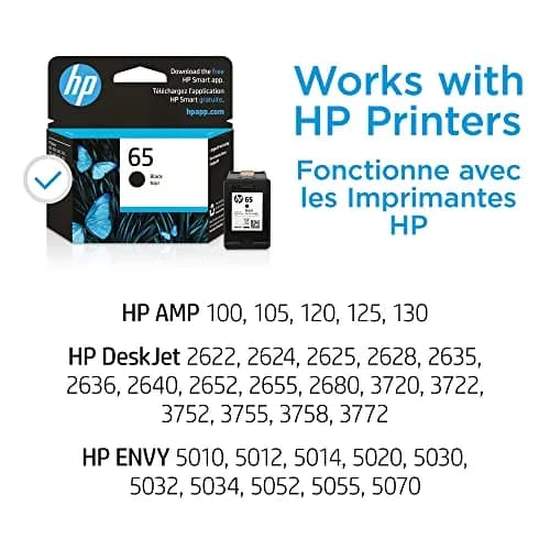 HP 65 Black Ink Cartridge (Pack of 2) | Fade-Resistant Documents & Brilliant Images thumbnail 2