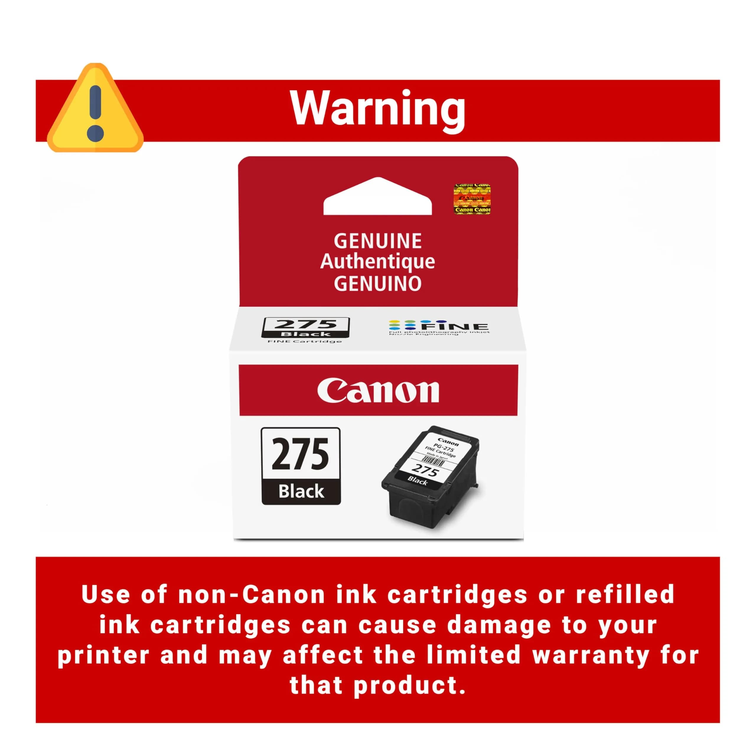 Canon PG-275 Genuine Black Ink Cartridge 2-Pack | Smooth Ink Flow for Canon Printers - view 6