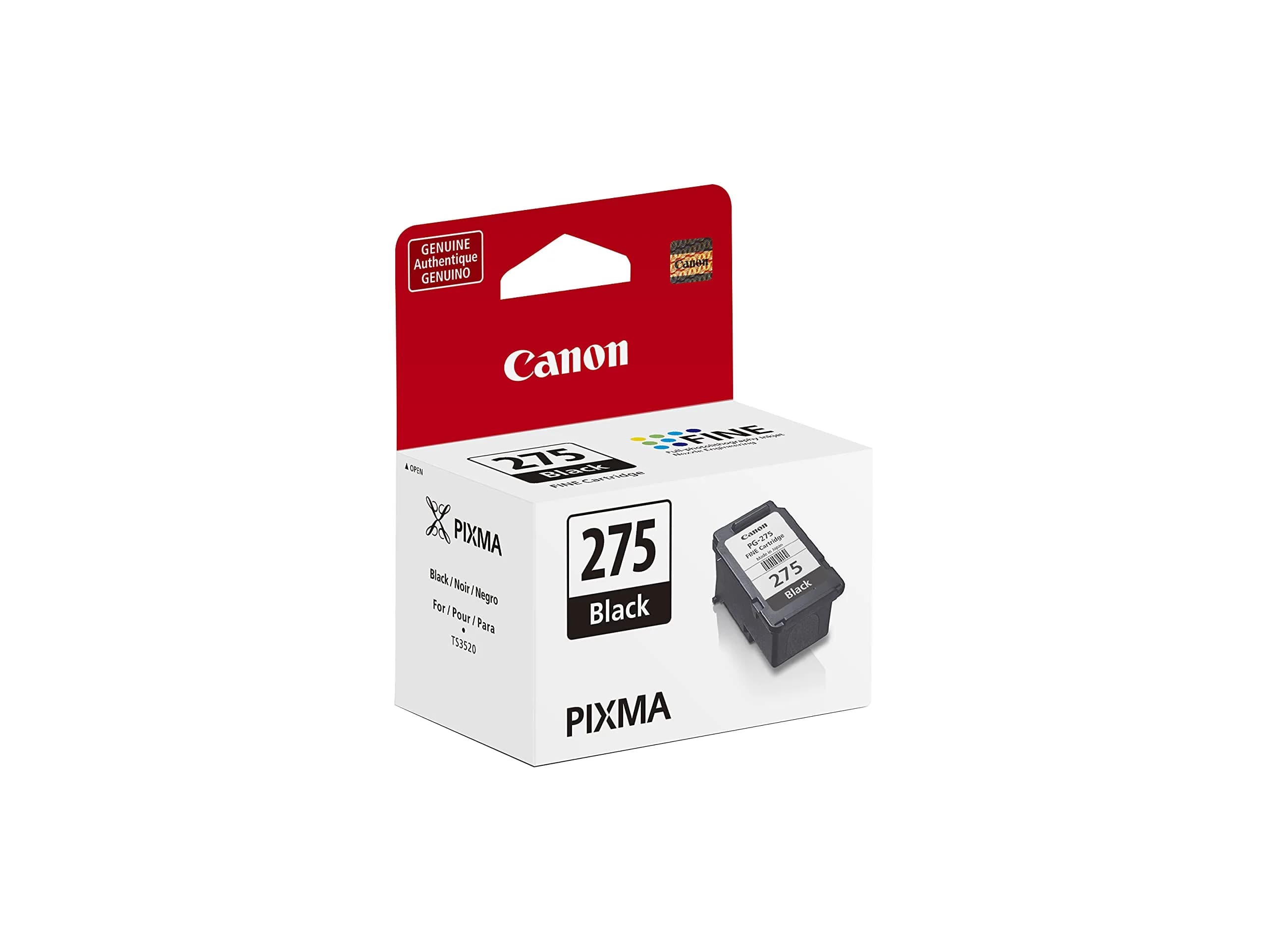 Canon PG-275 Genuine Black Ink Cartridge 2-Pack | Smooth Ink Flow for Canon Printers - view 2