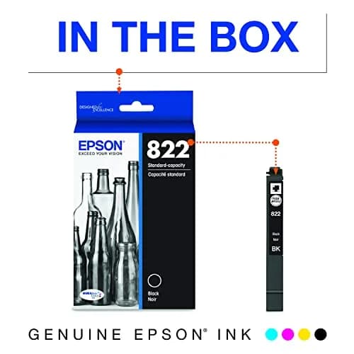 Epson DURABrite Ultra Black Ink Cartridge T822120-S Standard Capacity Pack of 2 | 400 Pages Yield thumbnail 3