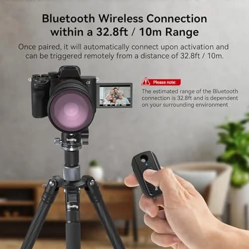 SmallRig Wireless Camera Remote Control for Sony, Canon & Nikon | Bluetooth Shutter & Record (53.2 x 32.4 x 22.5mm) thumbnail 4