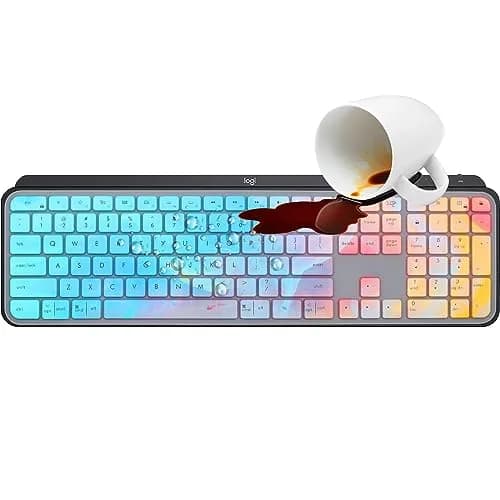 MUBUY-GOL Colorful Silicone Keyboard Skin for Logitech MX Keys S, MX Keys Advanced, Craft Keyboards | US Layout thumbnail 6