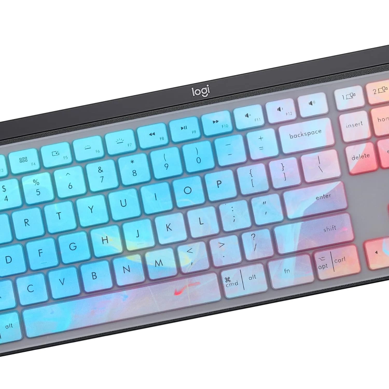 MUBUY-GOL Colorful Keyboard Cover for Logitech MX Keys S & Craft | 36cm (14.2in) - view 3