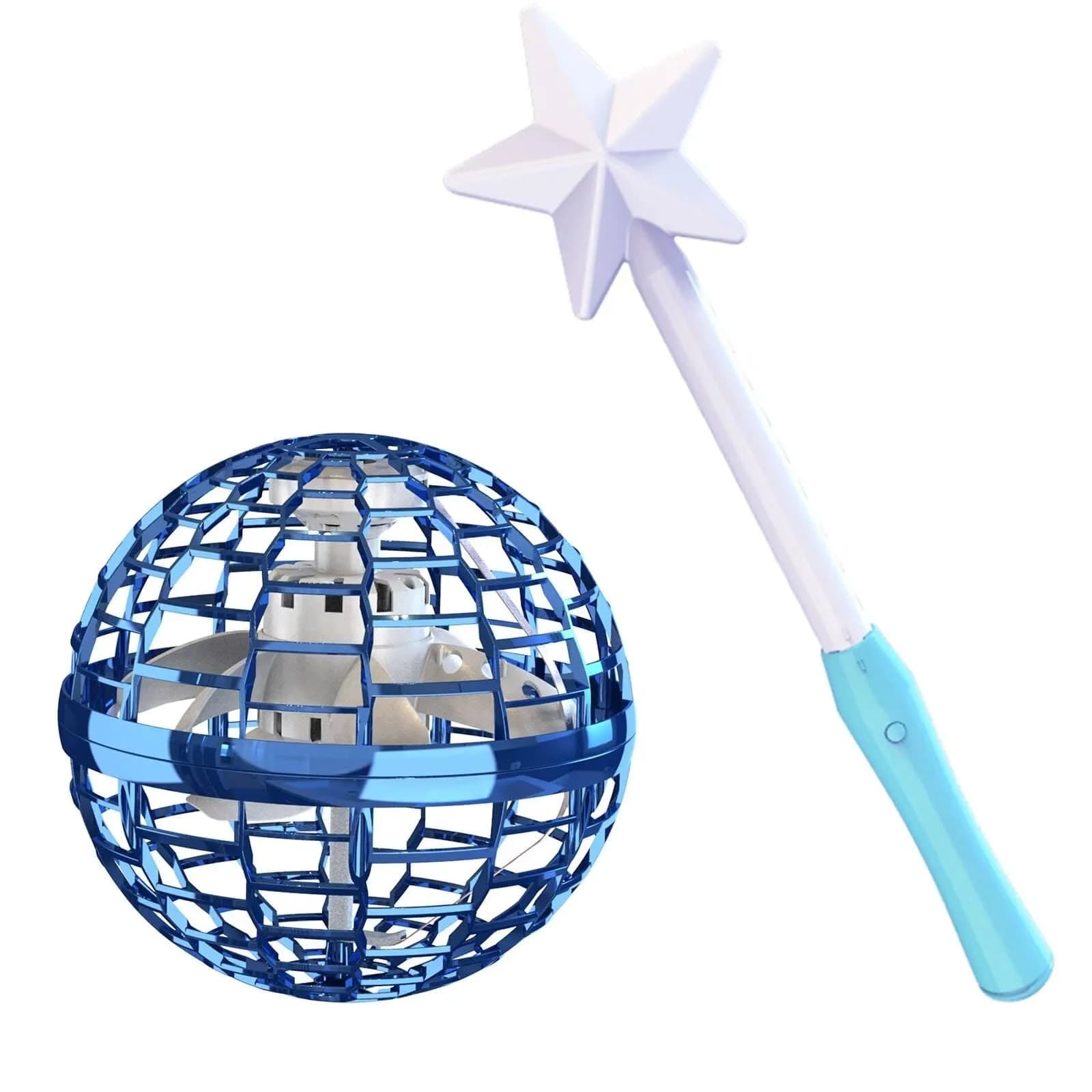 ATHLERIA Flying Orb Ball with Wand | Mini Drone Toy for Kids & Teens, RGB Light, Indoor & Outdoor Fun (Flying Ball with Wand)