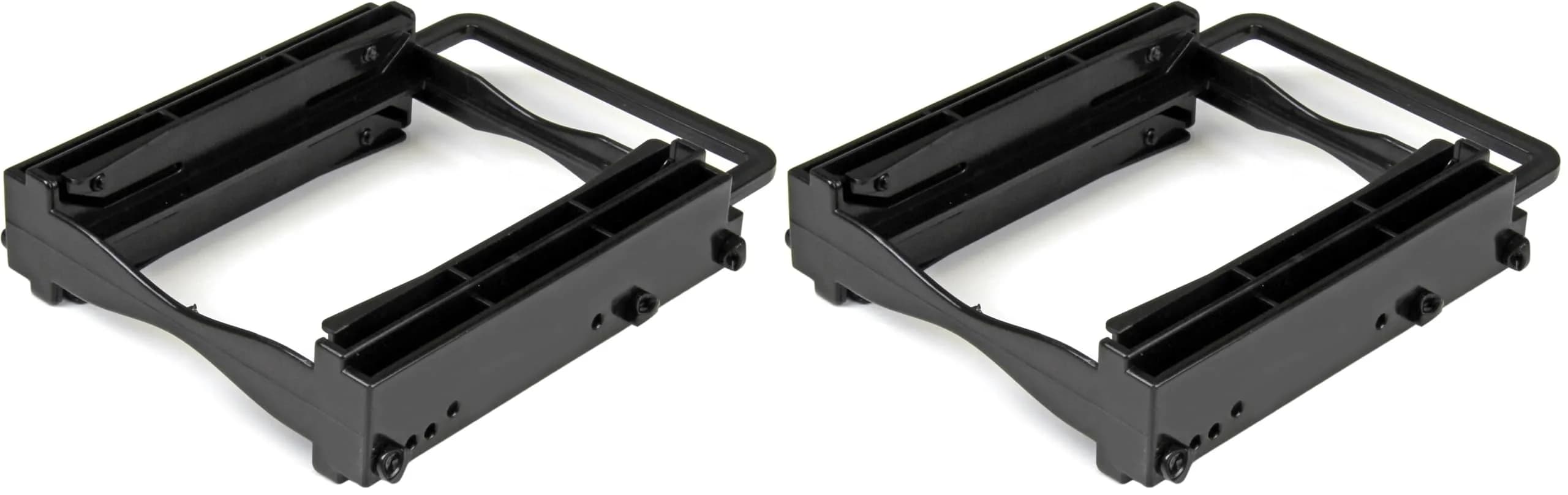 StarTech.com Dual 2.5" SSD/HDD Mounting Bracket for 3.5" Drive Bay - Black (Pack of 2) - main product image