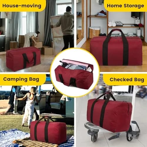 Vorspack 100L Extra Large Duffle Bag | Red, 80L (28.3 Gallons) thumbnail 6