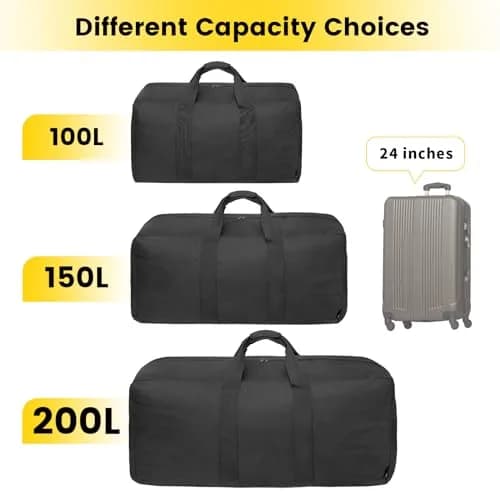 Vorspack 100L Extra Large Duffle Bag | Red, 80L (28.3 Gallons) thumbnail 7