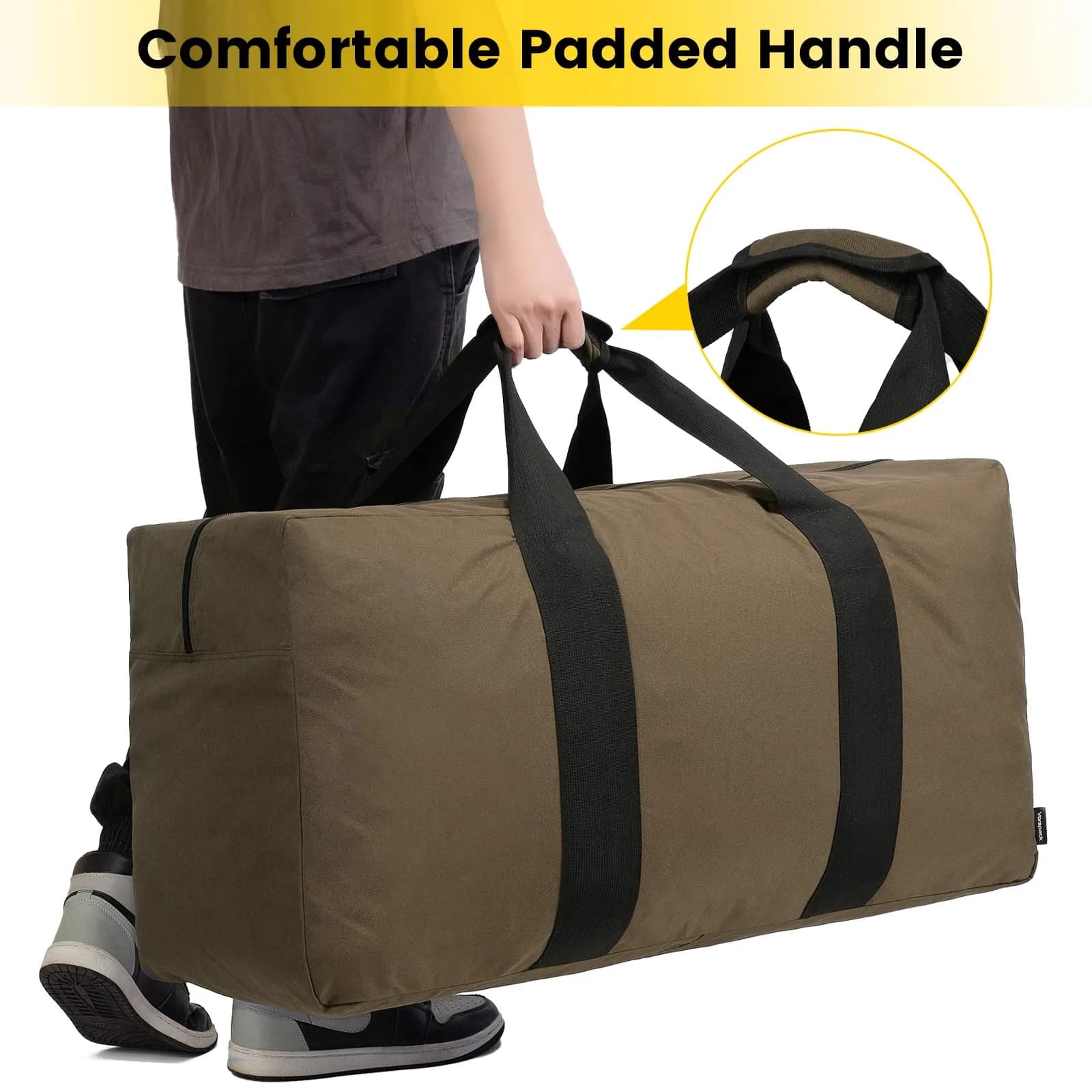 Vorspack Khaki 100L Extra Large Heavy Duty Travel Duffle Bag (80cm) - view 4