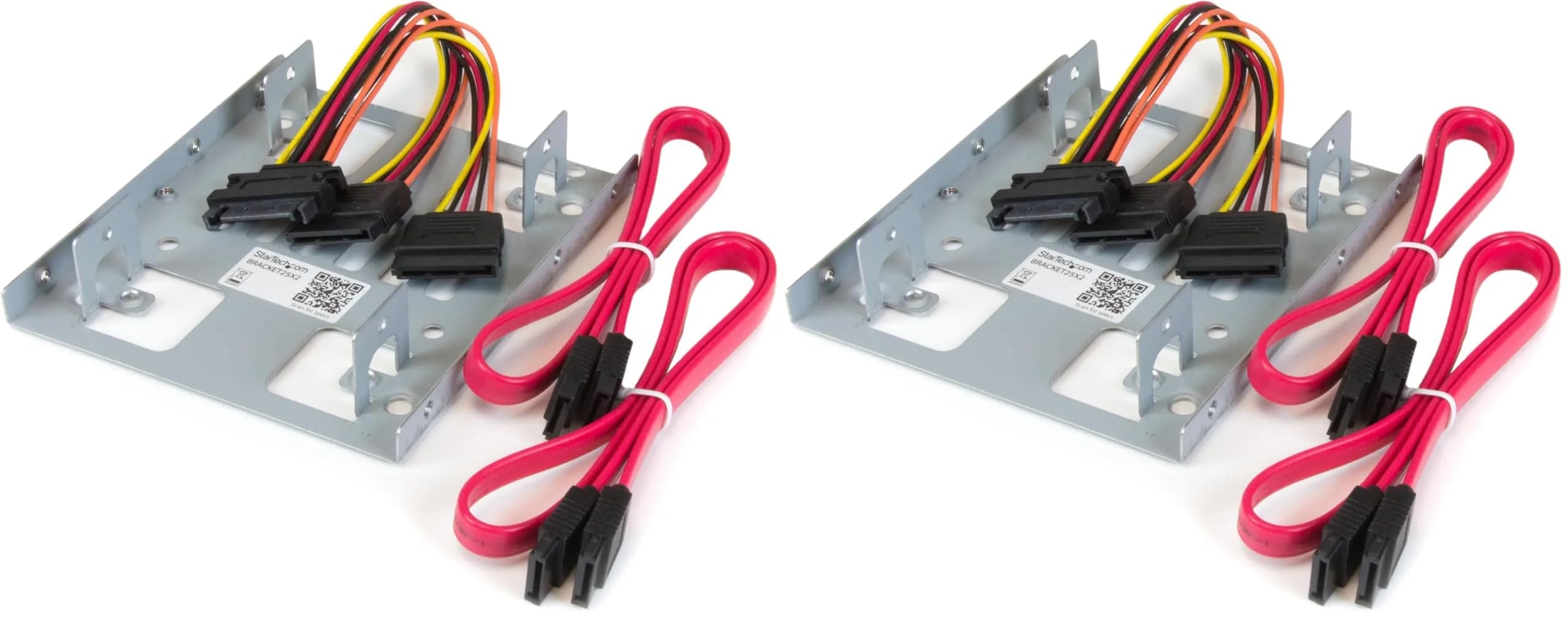 StarTech.com 2.5" to 3.5" Dual SATA Hard Drive Mounting Bracket Kit - Pack of 2 - main product image