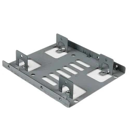 StarTech.com 2.5" to 3.5" SATA Hard Drive Mounting Bracket Kit - Dual 2.5" SSD/HDD Mount for 3.5" Bay (Pack of 2) thumbnail 2