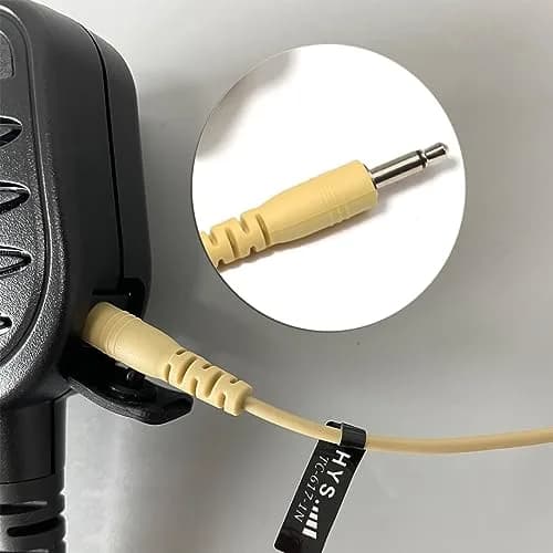 HYS 3.5mm Receiver/Listen Only Earpiece | Clear Acoustic Coil Tube Earbud for Motorola & More thumbnail 3