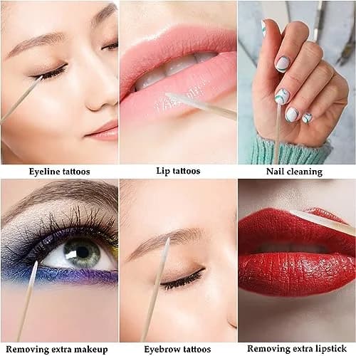 BTYMS Precision Tip Cotton Swab 1000 Count | Microblading Cotton Applicators for Delicate Work thumbnail 6