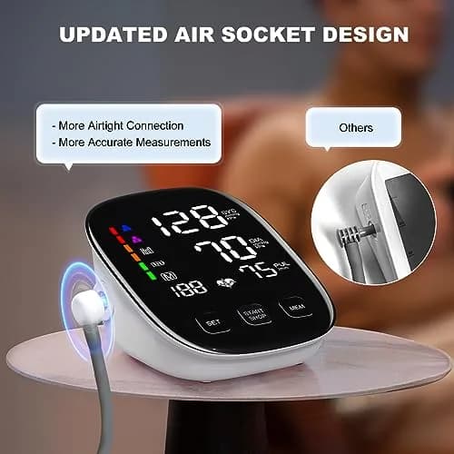 COCACIS Automatic Blood Pressure Monitor with 2 Cuffs (9-17'' & 13-21'') | Accurate Home Use with WHO Indicator thumbnail 6