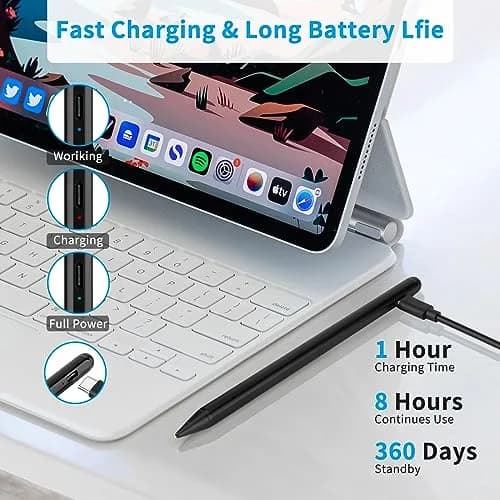 Rsepvwy Stylus Pen for Samsung A7/A8/A9/A11+ Tablet | Precise Drawing & Writing thumbnail 3