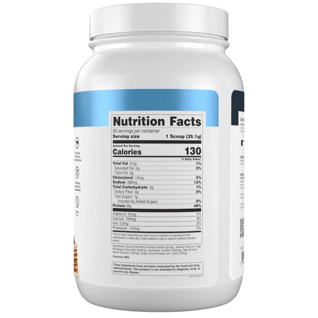 Transparent Labs Grass-Fed Whey Protein Isolate Dark Chocolate 1.13 kg (2.5 lb) | 28g Protein Per Serving - view 8